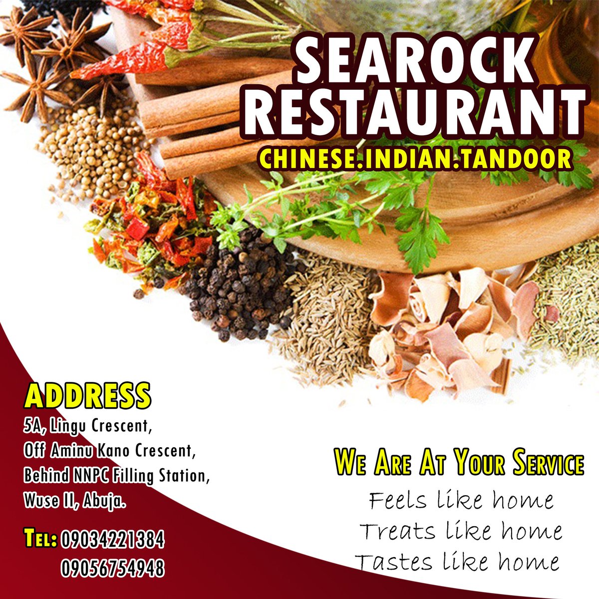 SeaRockResto's tweet photo. Searock Restaurant
#Specialises in #Office & #Homedelivery #Outdoor #Catering #Special #Sunday #Buffets
#Chinese #Indian #Tandoor https://t.co/7sVKrK2MNO