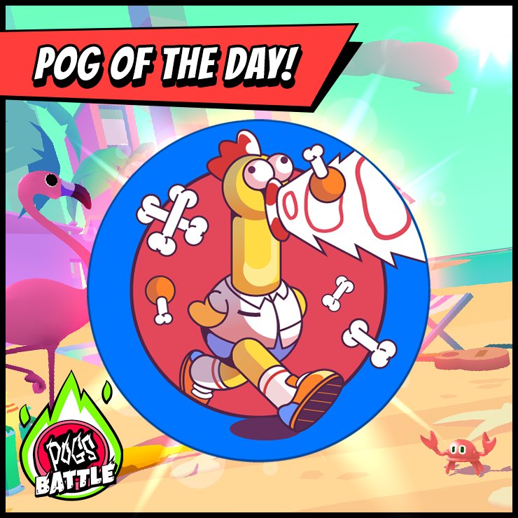 POGsBattle's tweet photo. "Running away from my problems like..." 
POG of The Day: Meet Ultrasonic Chicken! #pogAday #POGs #POGsBattle #POGsare https://t.co/w5pjPMpb3A