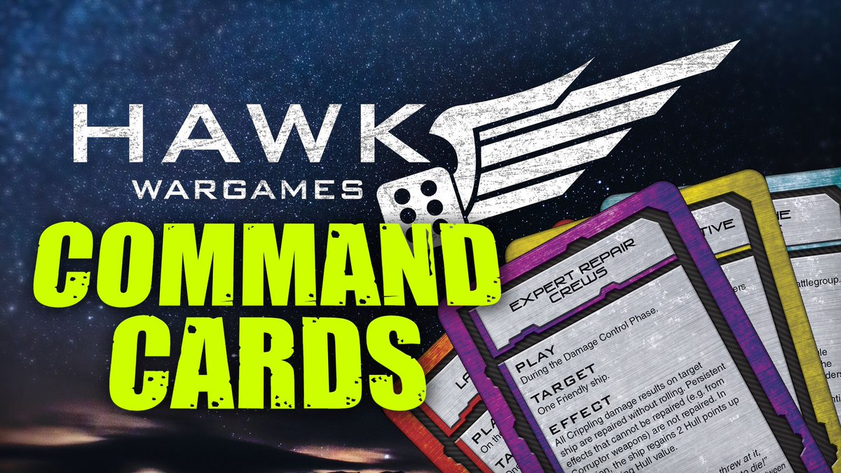 ontabletop's tweet image. Join us and Dave from @HawkWargames talking #Dropfleet Commander and looking at Command Cards ow.ly/rv2t30dKl0S