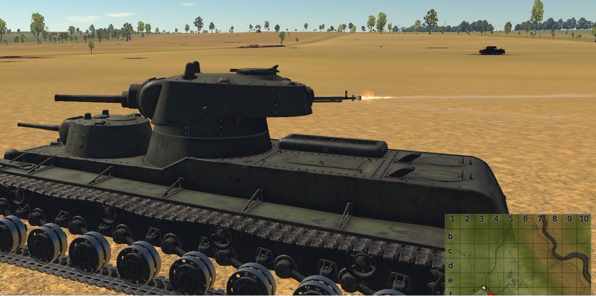 RobertGimRo's tweet photo. @WarThunder You can shoot the MG on the back of the SMK's turret and the map "Middle East" looks like Adolf Hitler (related to April 20th?) https://t.co/yfaTBxCUwb