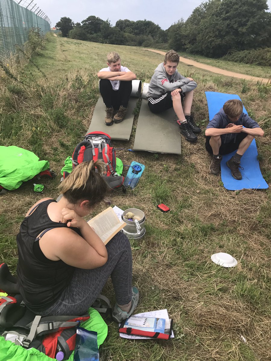 Team Powered by Pixie Dust, doing well and enjoying their lunch stop #day2 #DofE <a href="/DofEGuernsey/">DofE Guernsey</a>