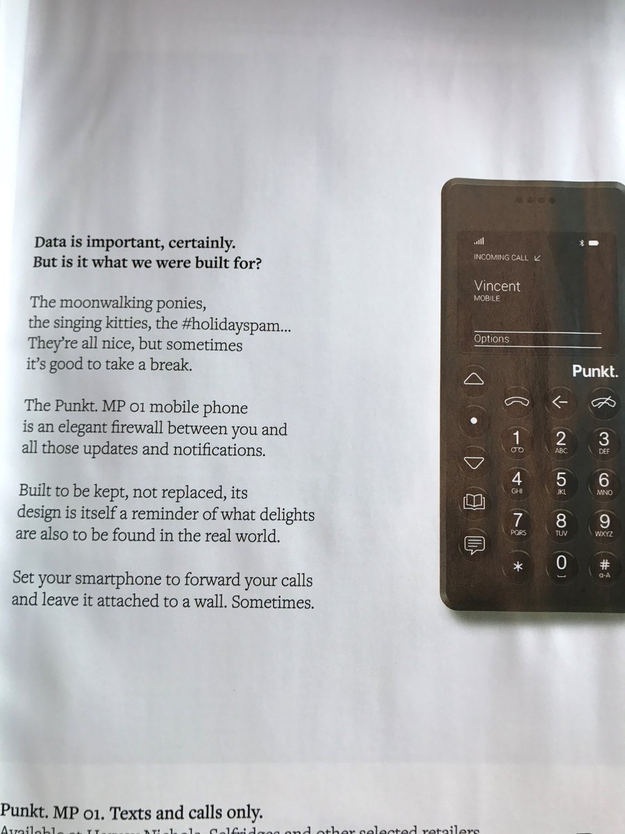 Benpagelondon's tweet photo. Love this ad for a dumb phone #antismartphone - example of #ipsosglobaltrends public want Simplicity and Control https://t.co/IYbiqivfpj https://t.co/D3QBEmQadn