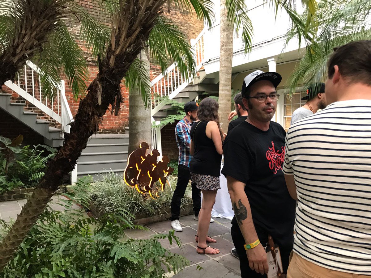 UBartenderChamp's tweet photo. Touchdown in New Orleans for #UBC2017 with our Welcome Mixer at Tales of the Cocktails! #SkillsPayBills https://t.co/g0INMvHBFq