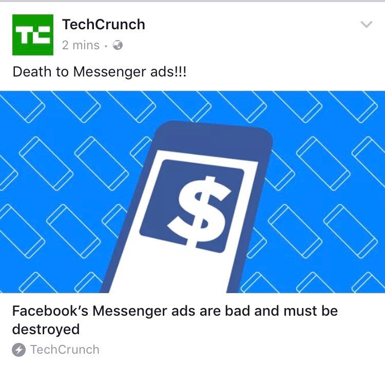 ThisIsNotSociaI's tweet photo. 'nuf said!
#ThisIsNotSocial #MessengerAds https://t.co/xXWh4E83xp