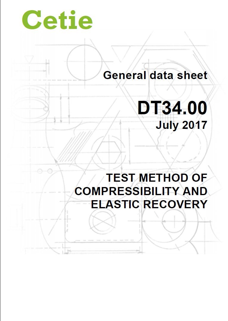 AtCetie's tweet image. @AtCetie DT34 - Test-method of #compressibility and elastic recovery is published on cetie.org