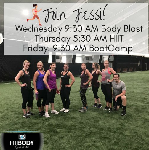 Krista_Ferrara's tweet photo. Triple chances to workout with #FitBodyCoach Jessi this week! Who's joining this group of amazing people? Sign up on the app. #fitbodytribe https://t.co/Ual0EUomm5
