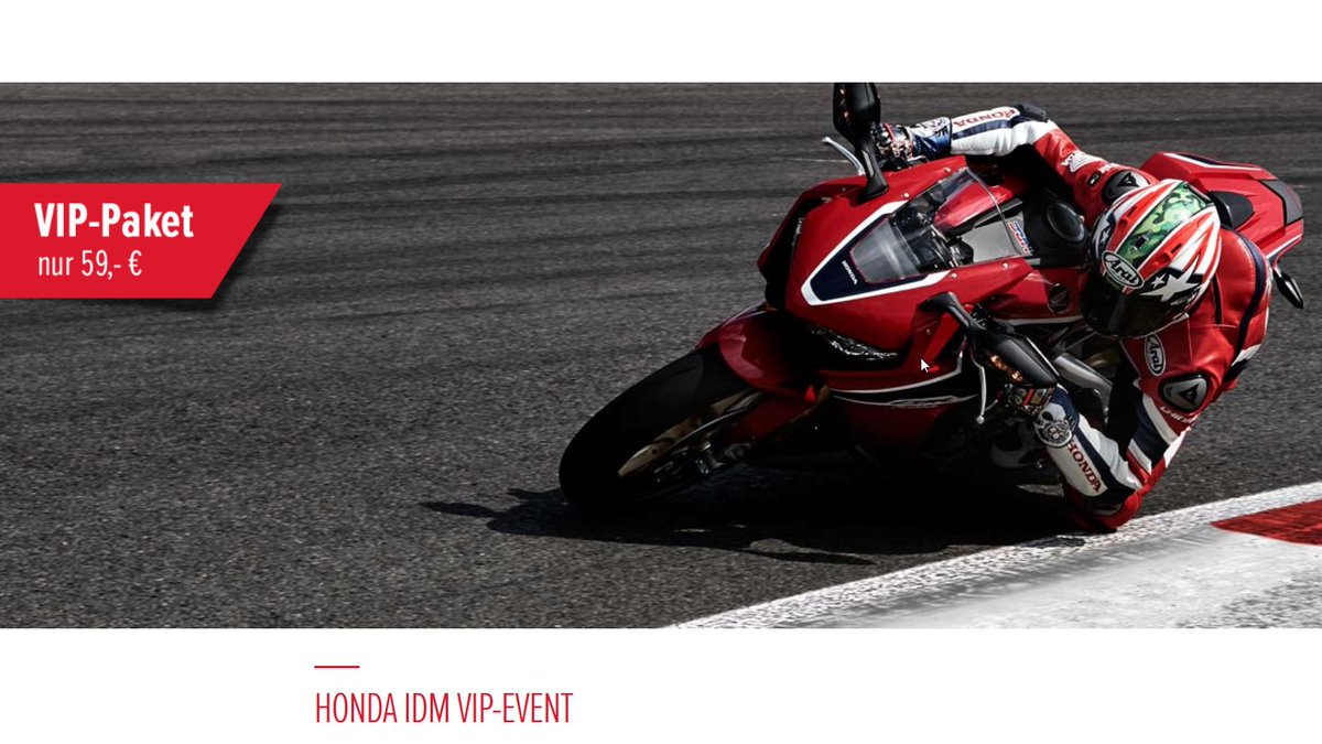 IDM Schleiz (28. bis 30.7.): VIP-Tickets für Honda-Fans
motorradonline.de/idm/honda-vip-…
#IDM #schleizerdreieck #honda