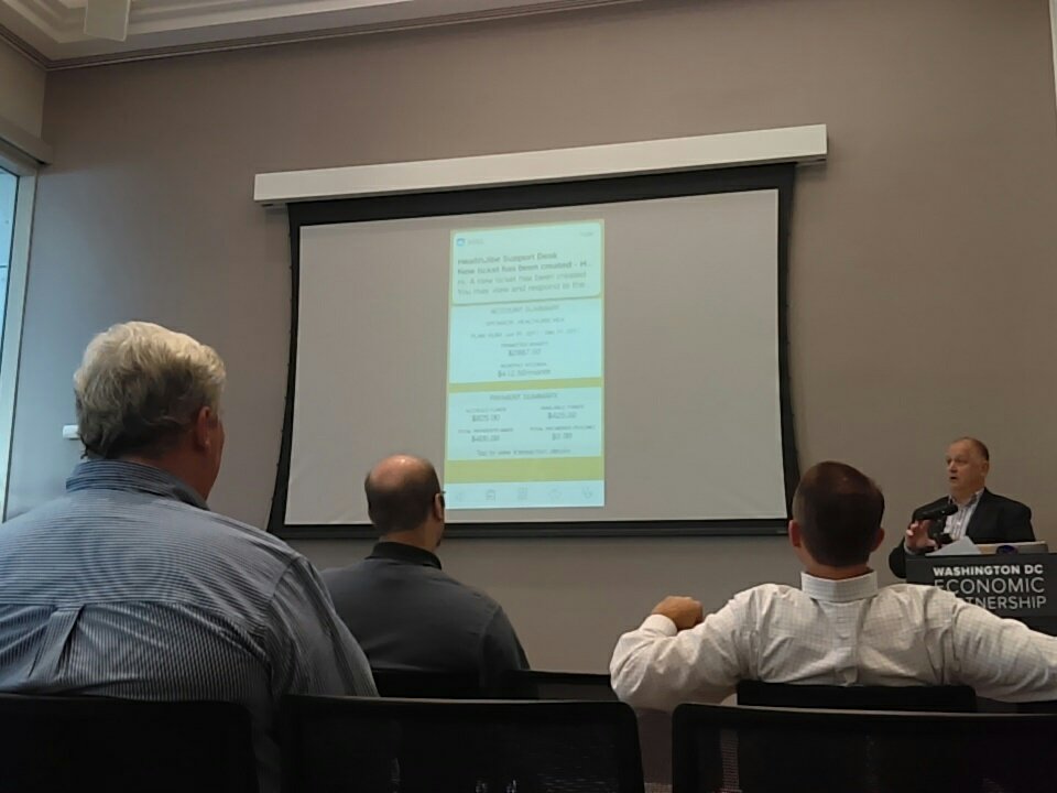 TurtlShell's tweet photo. #DC #techbreakfast and chatter about #Tech #startup #innovation is the best way to start this day! Thank you @TechBreakfast &amp; @WDCEP https://t.co/67wqZOHvVb