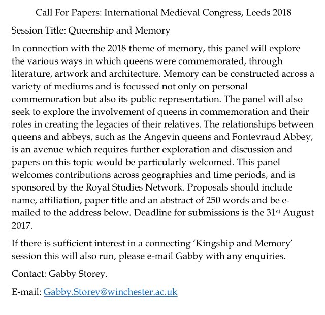 FamilyandPower's tweet photo. Two CfP for @IMC_Leeds 2018 that may be of interest. Get in touch with @GabbyStorey for more info https://t.co/PIEixCYwLH