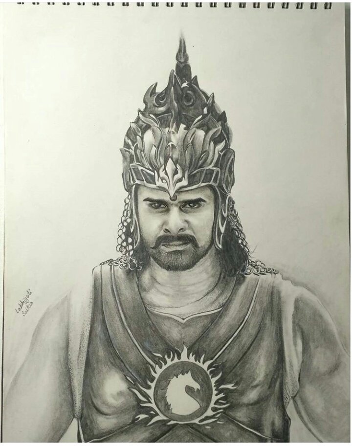 Bahubali Prabhas pencil sketch, drawing | Pencil sketch portrait, Drawing  sketches, Pencil sketch