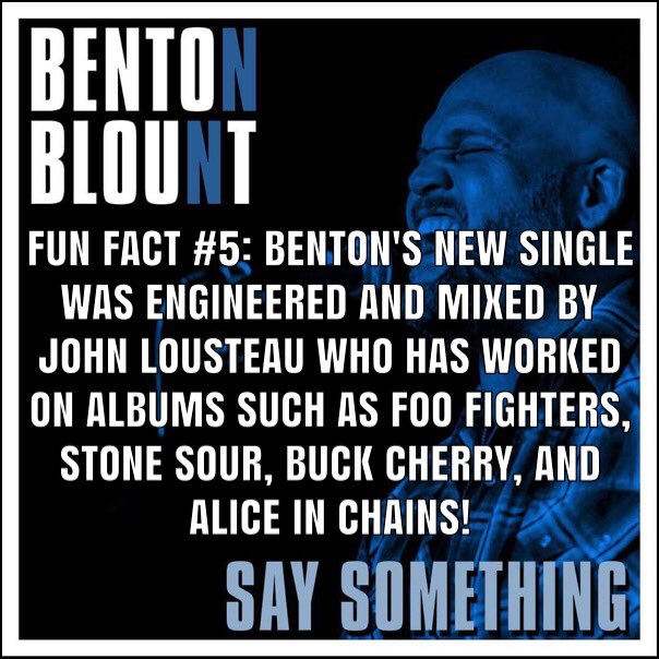 bentonblount's tweet photo. The new single comes out next week!! Preorder it today on iTunes! #saysomething #pacificrecords #newmusic https://t.co/JlqdHKooIC