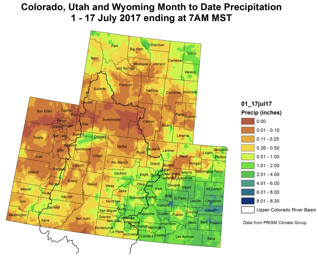 CoyoteGulch's tweet image. #ColoradoClimate: NIDIS Intermountain West #Drought Early Warning System July 18, 2017 coyotegulch.blog/2017/07/19/col…