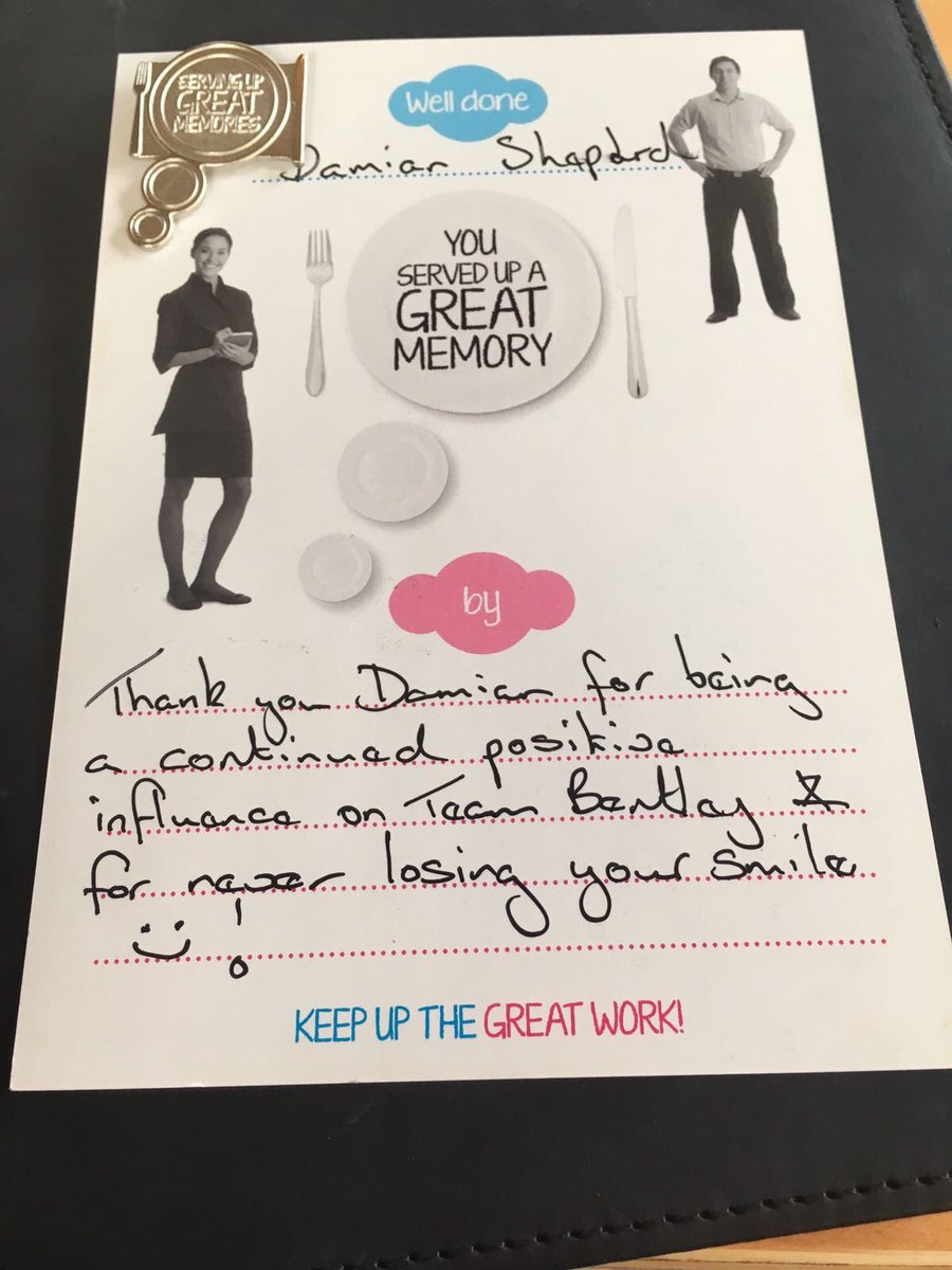 Well done Damen Woohoo <a href="/gemmasmith1606/">Gemma Smith</a> @TTWI_Midlands #teammemberoftheregion