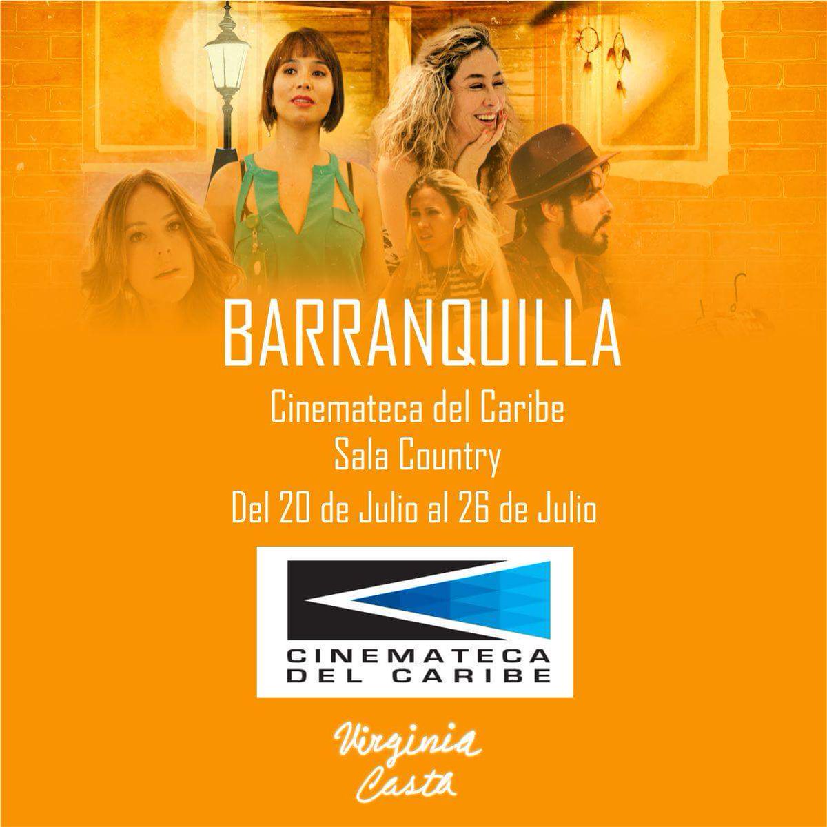 virginiacasta_'s tweet photo. @sharivargas2 Hola, ¡#VirginiaCasta💋 llega a  #Barranquilla! Te esperamos del 20 al 26 de Julio en la @cinematecaribe. https://t.co/5B2gMON982