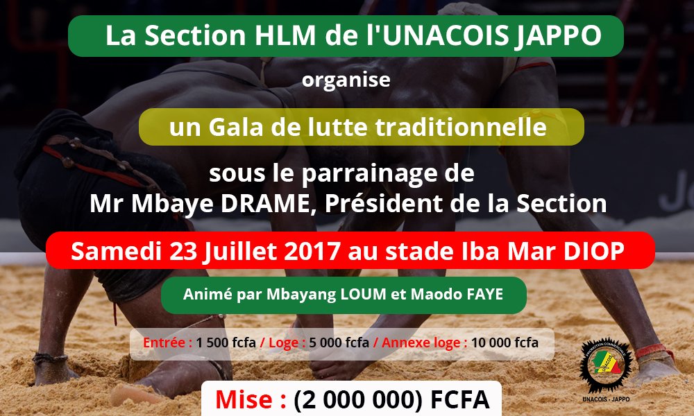 #galadelutte organisé par la section HLM de <a href="/unacois_jappo/">UNACOIS JAPPO</a>