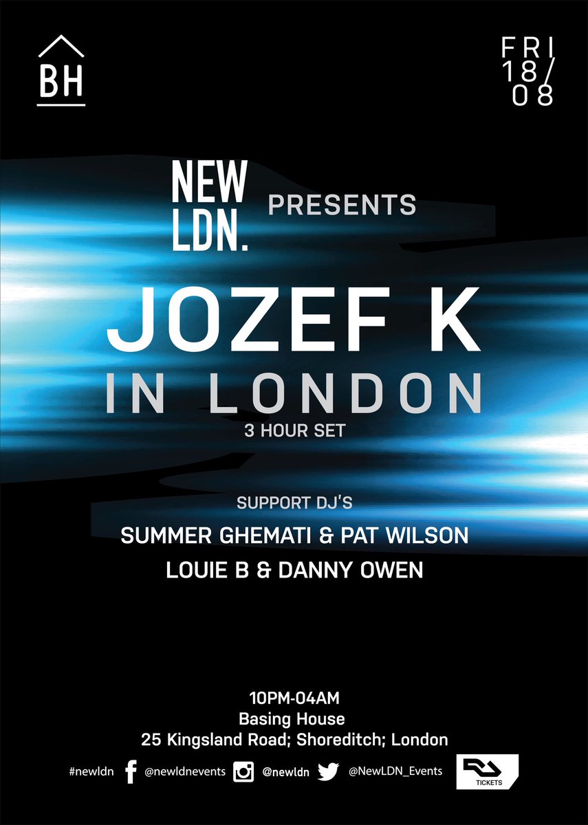 djsimonrothwell's tweet photo. @Jozef_K_DJ in London at @Basing_House Tickets 👉 https://t.co/yx3wKV2P5E https://t.co/a0hQZ8C6OJ