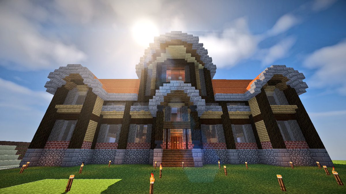 Mini Minecraft建築 Auf Twitter やっと投稿できたー O 今回は丸い屋根が特徴の町役場を建てました チャンネル登録もよろしくお願いします٩ ˊᗜˋ و 動画はｺﾁﾗ T Co Hkgdlixrgv 拡散希望 Minecraft T Co H5xhfbagvn