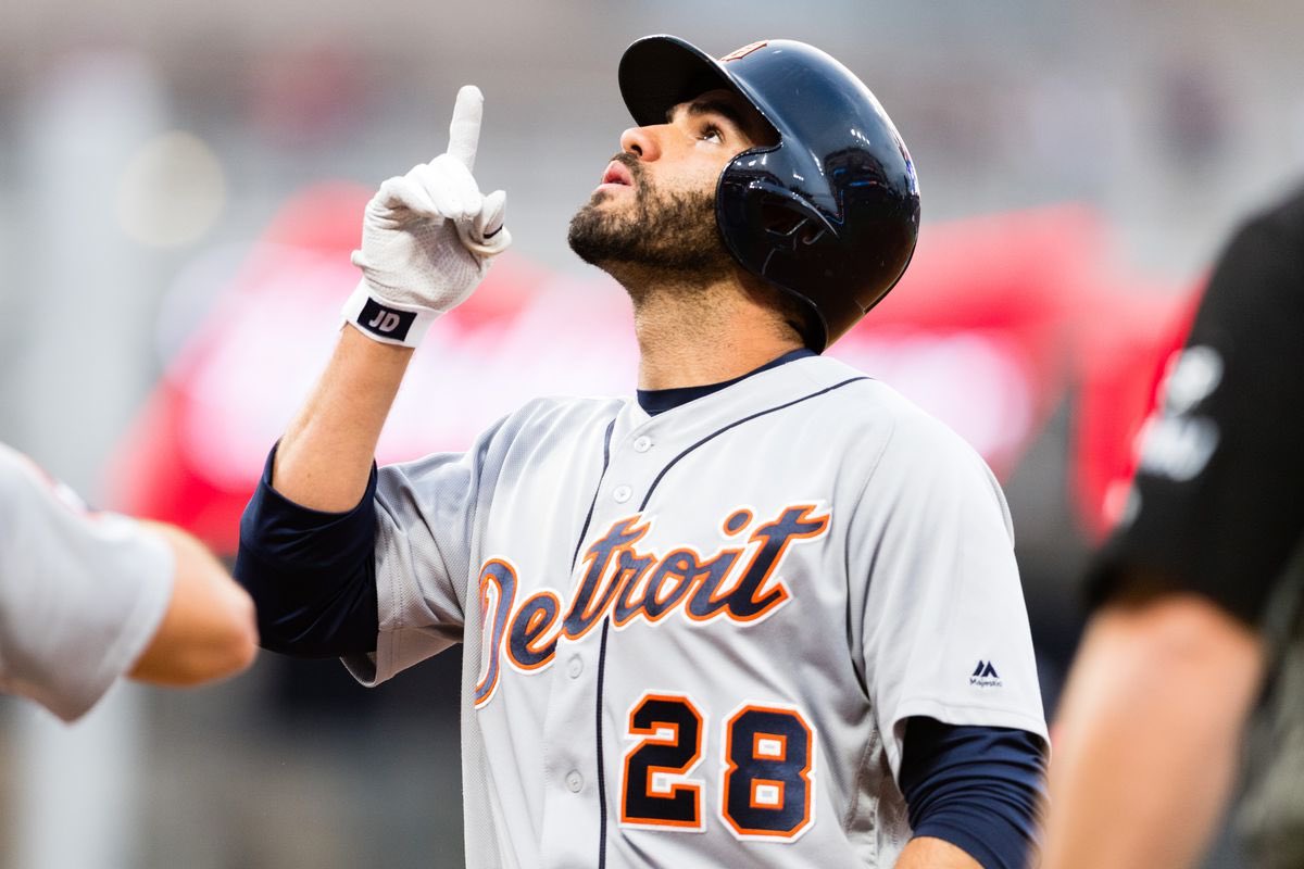 Buccigross's tweet photo. Over the last 4 seasons, J.D. Martinez &amp; Mike Trout are the only players in MLB with a .300 BA and .550 slugging % (minimum 100 PA). https://t.co/YCfMOfYDny