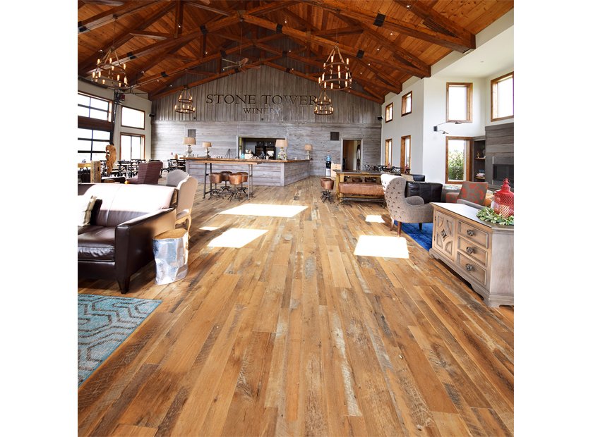 Surface Projects: The Stone Tower Winery. bit.ly/2vfAQ5d #hardwood #flooring #Surface #reclaimed #artisan