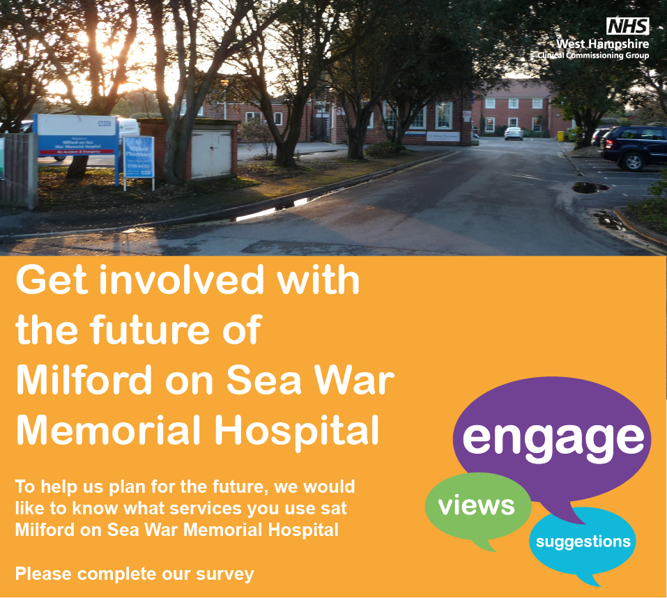 HIOW_ICS's tweet photo. We are reviewing the services provided at Milford on Sea Hospital and would like to know what services you use https://t.co/jEYq6HONeK https://t.co/jxhHIODsaa