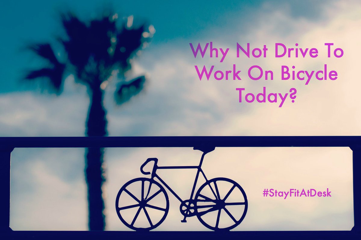 phyzyou's tweet photo. Save environment and your #health! Drive a #bicycle to #work today and #StayFitAtDesk with Phyzyou https://t.co/WN7kkeaWHc