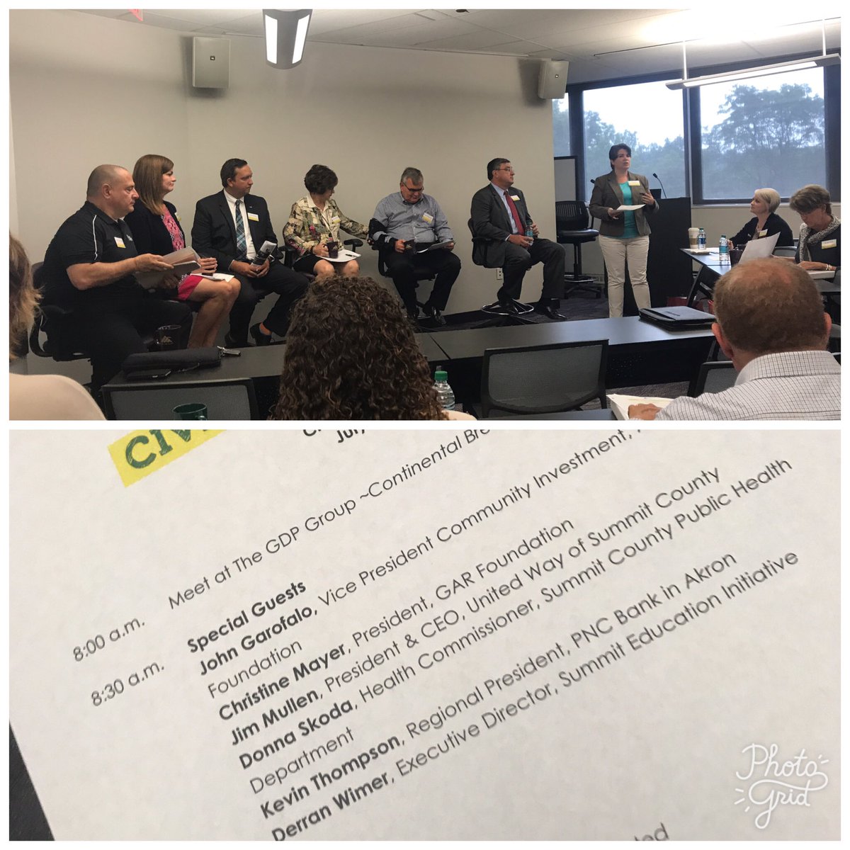 uwsummitmedina's tweet photo. Our prez @JMullenUW & board chair @ChristineMayer4 panelists today 4 @LeaderAkron Civic Solutions Lab. #earlychildhood #education #SummitCo https://t.co/b9oLdHIVRy