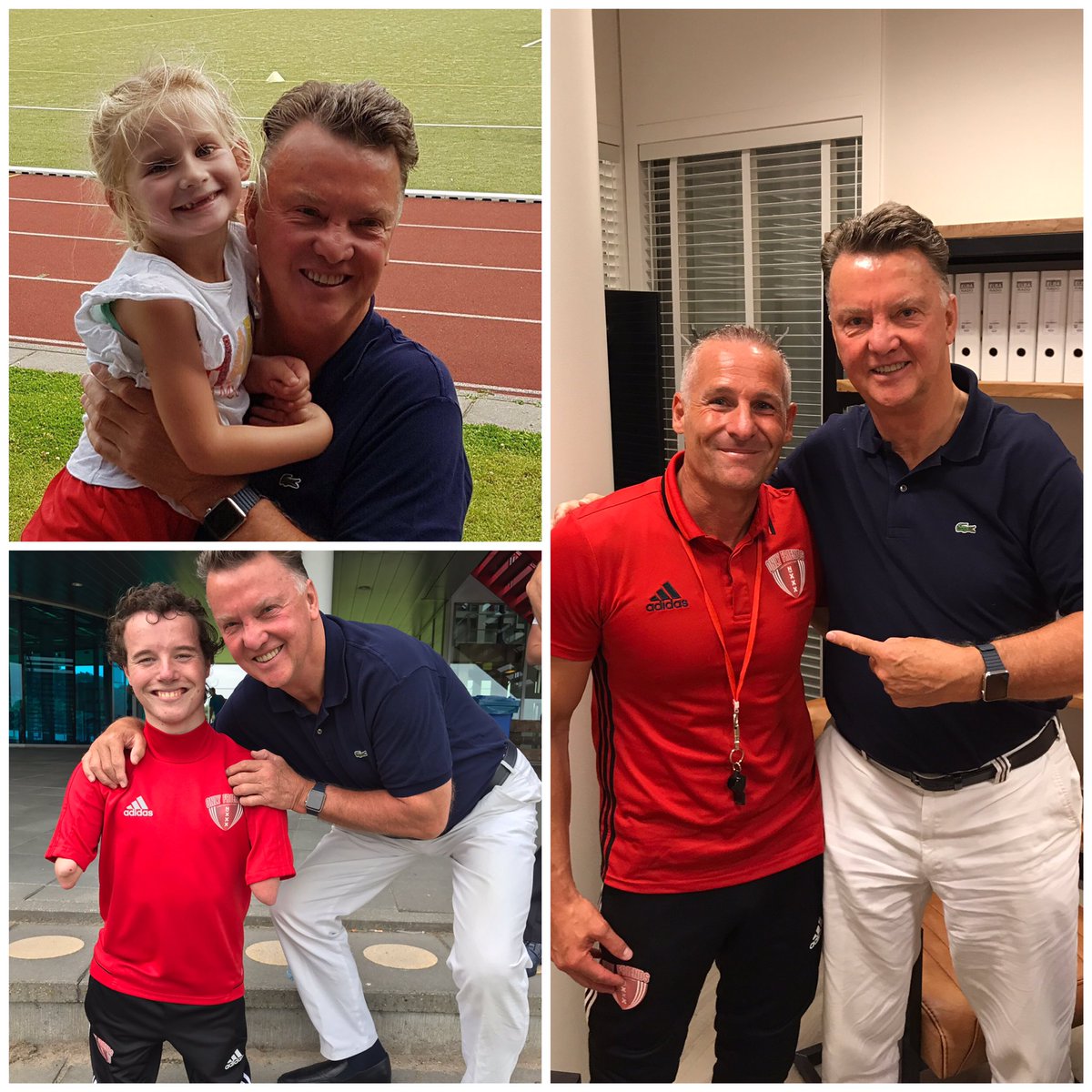 Zo bijzonder! Op de laatste training voor de zomervakantie heeft meneer van Gaal <a href="/scOnlyFriends/">Only Friends</a> en het <a href="/Friendsportsc/">FriendshipSC</a> bezocht! Dank u wel!!