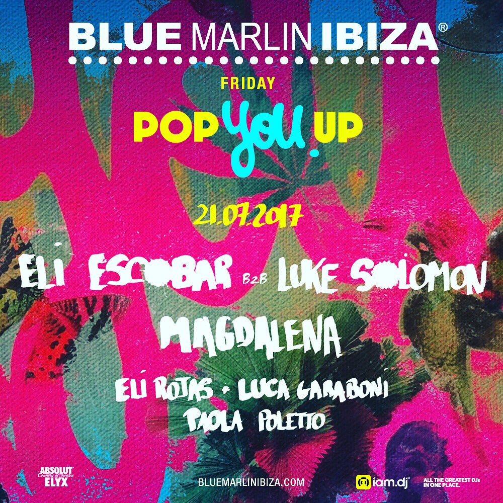 Family this Friday 21th of July #PopYouUp at <a href="/BlueMarlinIbiza/">Blue Marlin Ibiza</a> 🙌🏽🙌🏽