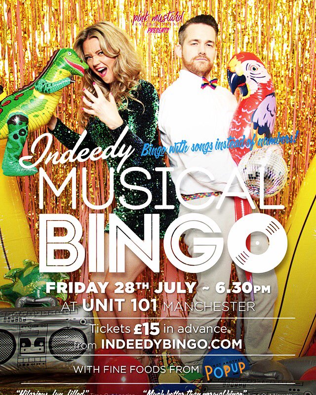Pink_Mustard_'s tweet photo. @JiveManchester @CityLifeManc @ILoveMCR @MENnewsdesk @visit_mcr @mancmade who's coming? #musicalbingo #newevent #craftbeer #unit101 #bingo https://t.co/nHttX3VyQD