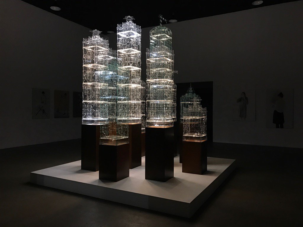 FlexiPolis: interaktive, Lichtinstallation bis 8.10. auf der NordArt.de #Kunst #art #Lichtkunst #contemporaryart #DAX