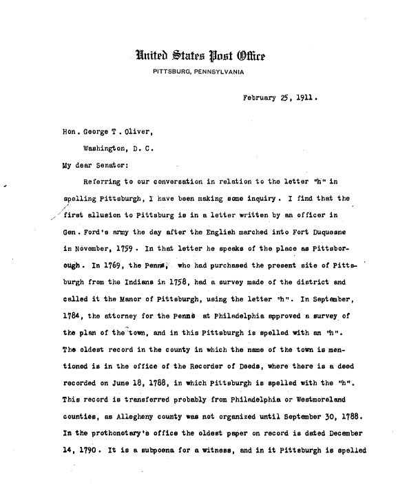 PghArchives's tweet image. Happy "H" Day #Pittsburgh! #OnThisDayPGH after a 21 year absence, the "H" in @CityPGH is restored by the U.S. Geographical Board in 1911.