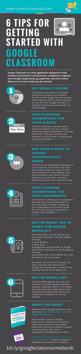 sena_alyssa's tweet photo. Reading about ways to use google classroom and came across some useful tips on how to keep it organized. #ATCrocks #ATCbingo https://t.co/qAQ7VmuGCS