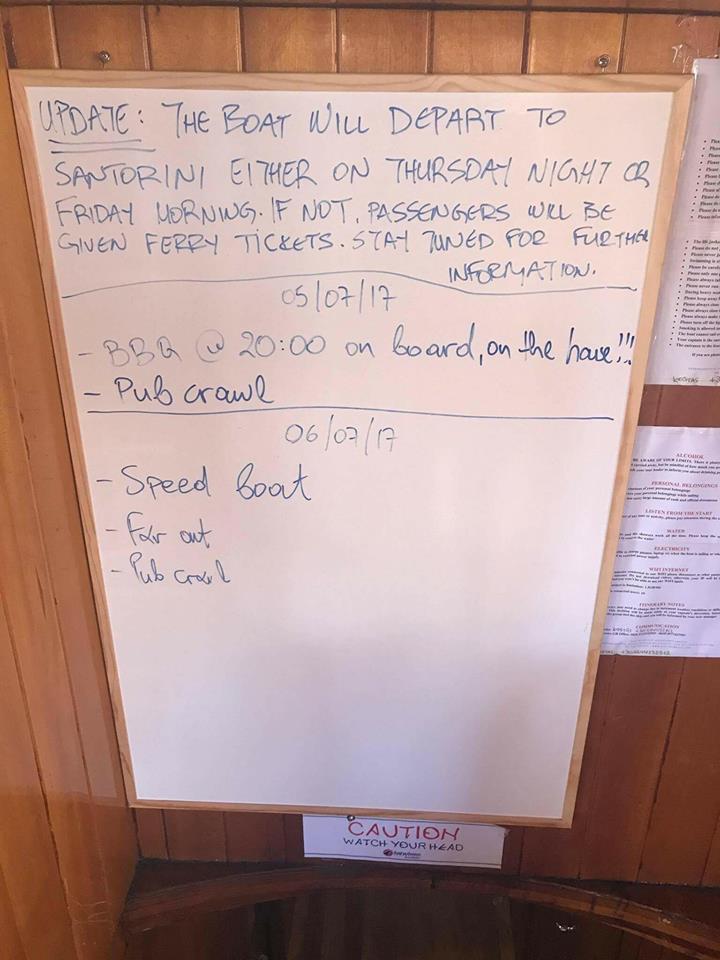 chelshud's tweet photo. When your host tells you ferry tickets will be booked but you end up having to book your own bc #sail_ingreece is cheap @Fail_in_greece https://t.co/uqwJx4TOHE
