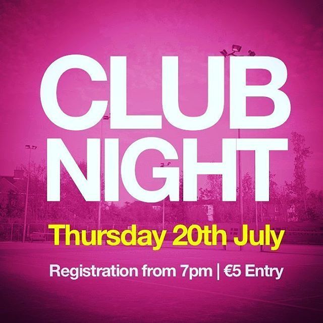 BectiveTennis's tweet photo. Tomorrow is #ClubNight. See you down the club from 7pm. €5 entry.
#HitTheCourts #BringaFriendorTwo https://t.co/VOQb2h9iTk