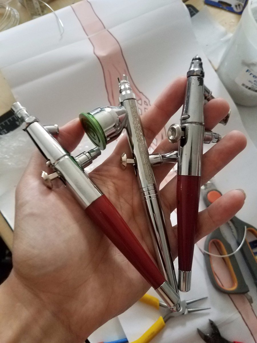 Am I a pro yet? #paasche #airbrush #omgtheyresoshiny #myprecious