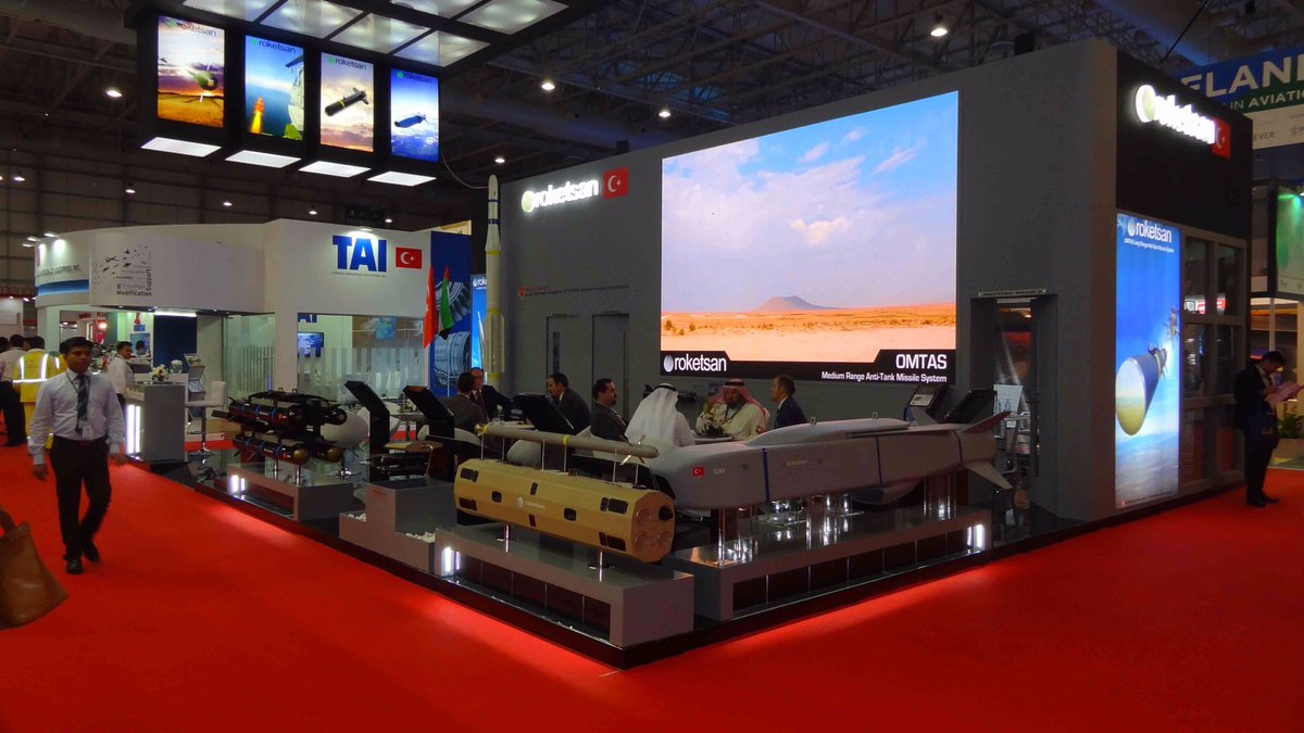 booth_construct's tweet image. Take a look at the creative booth designed and built for Roketsan at Dubai Airshow. #tradeshow #event #eventprofs bit.ly/2kj8O7e