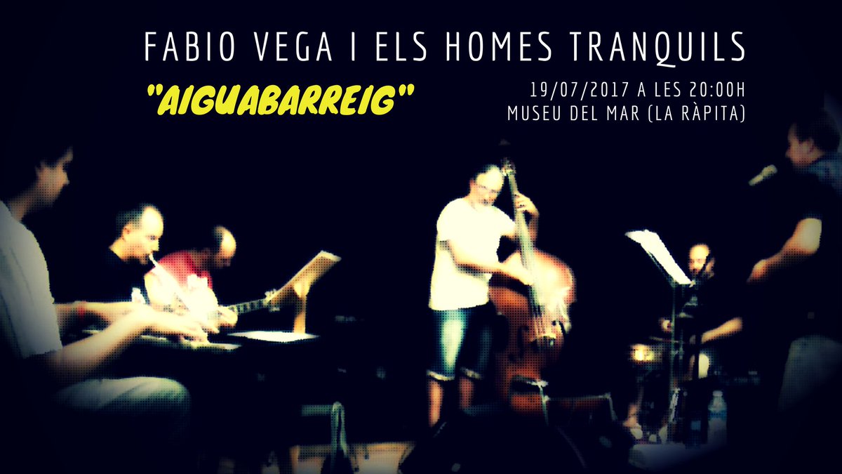 AQuietManMusic's tweet photo. Avui a les 20:00h al Museu Del Mar, @AQuietManMusic en directe un nou projecte.
Fabio Vega i Els Homes Tranquils "Aiguabarreig" https://t.co/2N39OIcAlC