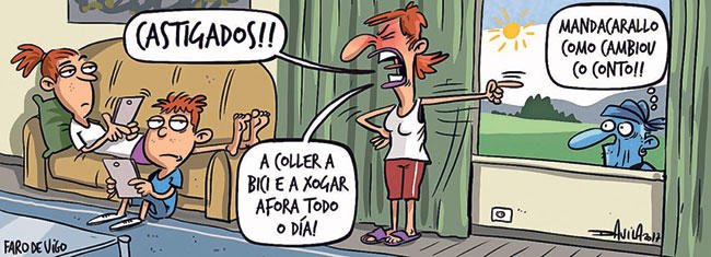Como cambiou o conto!! 
#HumorGalego #Vacacións #Verán #Educación
