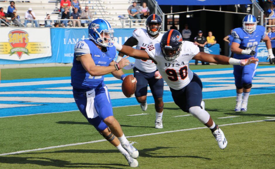 Sidelines_Sport's tweet photo. The Blue Raiders' dynamic duo added two more watch-list nominations to @MT_FB's long list this offseason | https://t.co/NEWArsd8NV https://t.co/rKXgo9Fiau