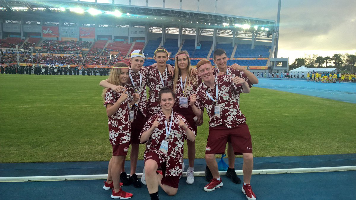 England_Boxing's tweet photo. . @EBBoxingSquads enjoyed the opening ceremony of the Commonwealth Youth Games yesterday - how good do they look in their kit? #CYG2017 https://t.co/E6mCekizVg