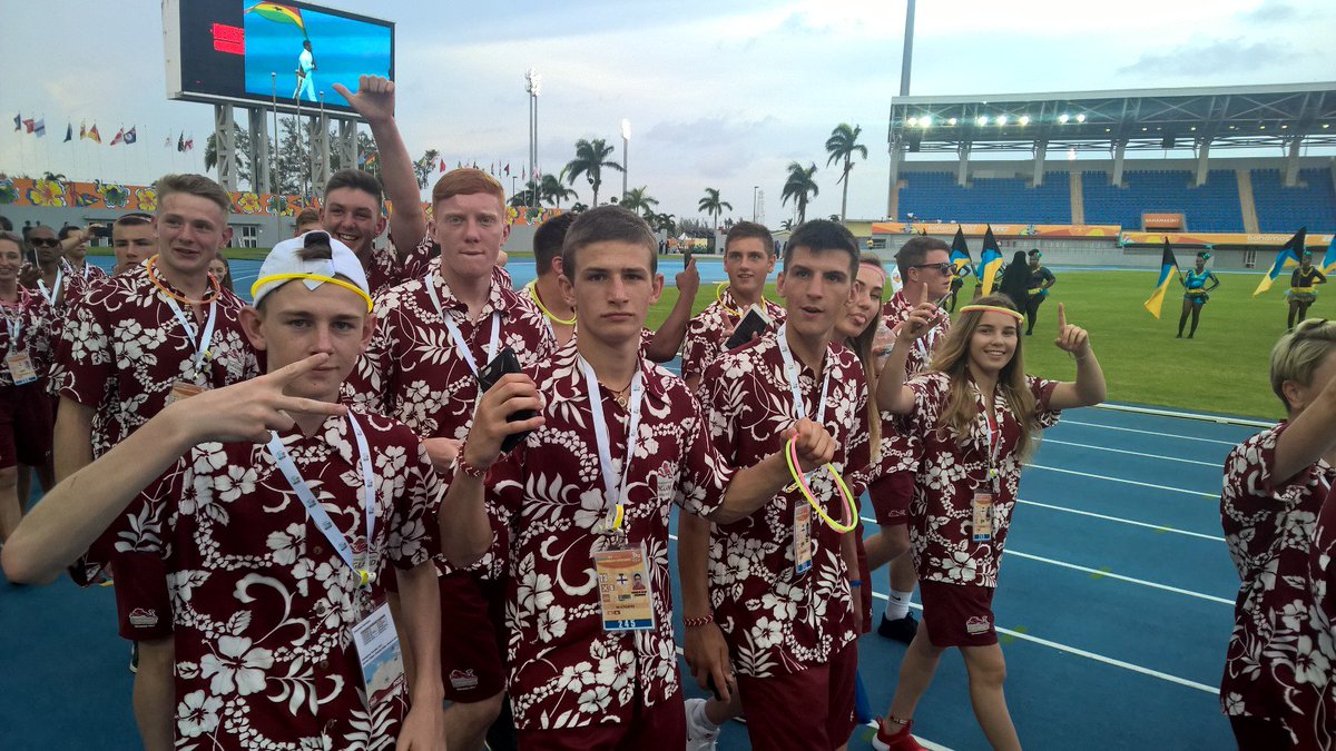 England_Boxing's tweet photo. . @EBBoxingSquads enjoyed the opening ceremony of the Commonwealth Youth Games yesterday - how good do they look in their kit? #CYG2017 https://t.co/E6mCekizVg