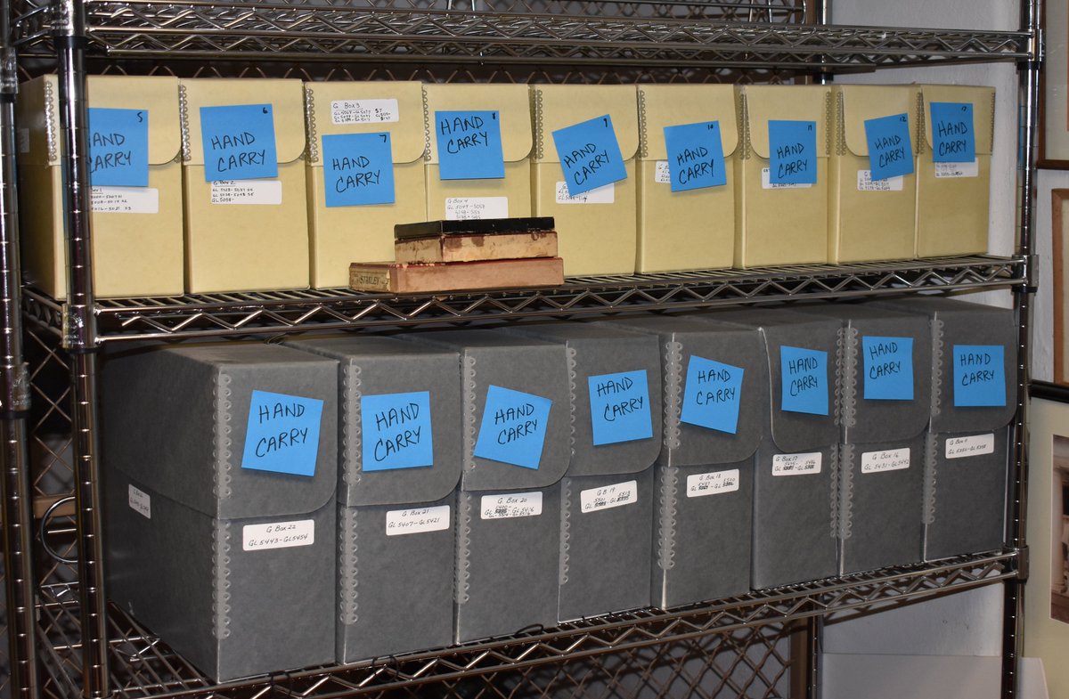 edsurjan's tweet photo. The moving begins of @TheGunnery1850 Archives into its new home in the library! Dozens of hand carry boxes ready for travel ... https://t.co/r70H60HJ3L
