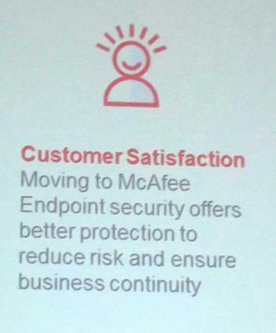 ClaudioSilvaSec's tweet photo. The idea, today is.... Do the better to improve the customer satisfaction. #LamMP #McAfeeTF17 https://t.co/bs1ojjgrgE