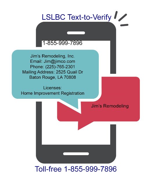 LSLBC's tweet image. LSLBC introduces Text-to-Verify using toll free number 1-855-999-7896  find out more at: lslbc.louisiana.gov/app/uploads/bu….