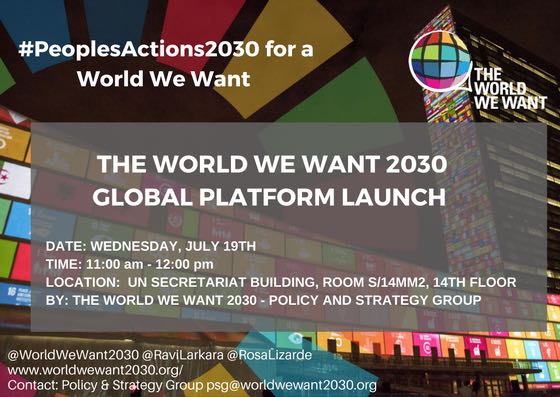 DanielaRuffino's tweet photo. En México estamos list@s p/e lanzamiento de la Plataforma Global @WorldWeWant2030 Agenda2030 #PeoplesActions2030 https://t.co/sVtkgafcKw