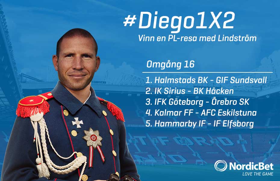 1. RT:a bilden
2. Kommentera (ej citera) med ditt tips 1X2
3. Hashtagga #Diego1X2

All info om tävlingen finns här: nordicbet.com/sv/blogg/fotbo…