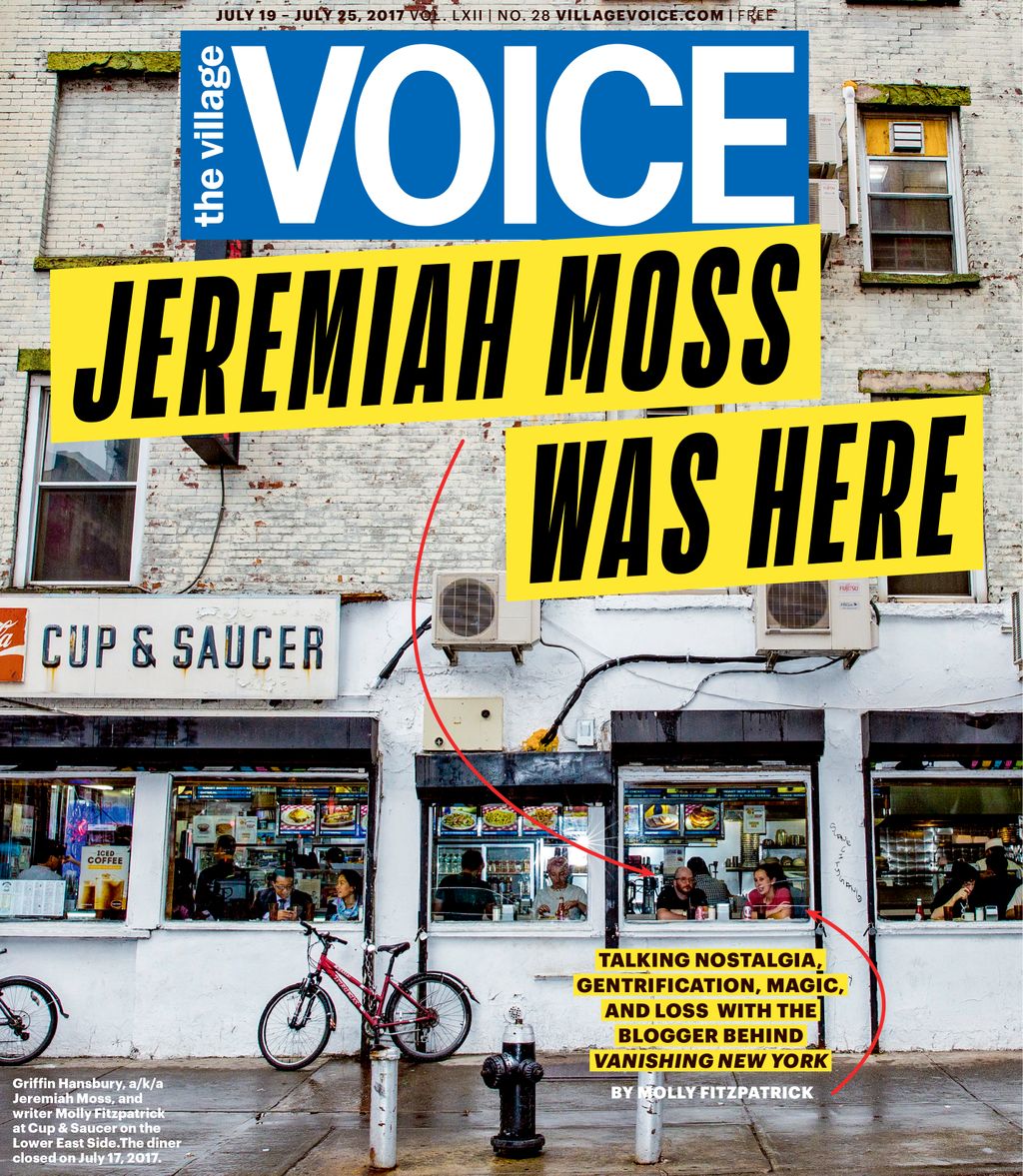 villagevoice's tweet photo. Pseudonymous writer @jeremoss strolled through NYC w/ @mollyfitz discussing nostalgia, gentrification and more

https://t.co/s4jv4H6Kpz https://t.co/9TvyWpm8lQ