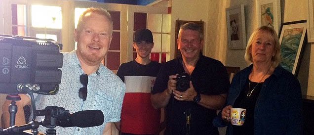 Excitement in the studio last week! @soundviewm @janeblan <a href="/designertom/">Tommy Geoco</a> facebook.com/notes/rhian-wy… #englishriviera #seafoodcoast