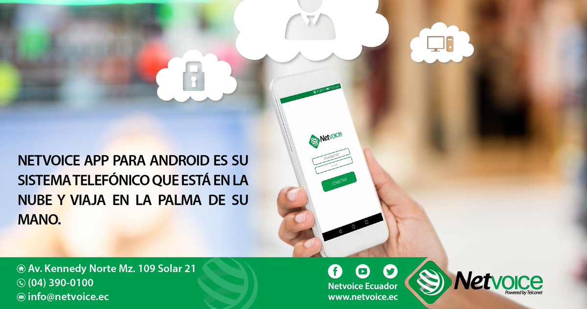 NetvoiceEcuador's tweet photo. @ttopic Tu número de teléfono fijo en tu smartphone #VoIP #troncalessip con el #app de #netvoice, descargalo gratis en el #playstore https://t.co/sFiqns9jRx