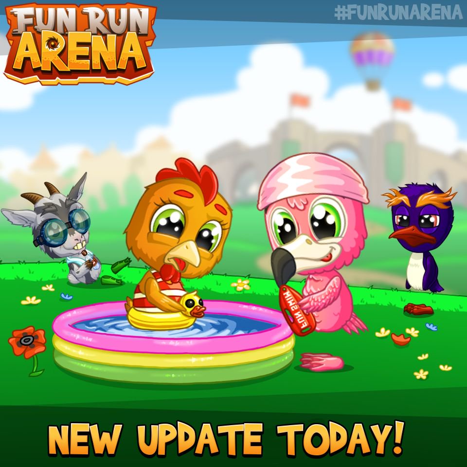 TheFunRun's tweet photo. Are you ready for the pool party? #FunRunArena #new #app #update #iOS #Android #multiplayer #racing #game #funrun #summer https://t.co/J9RjhRVfY0